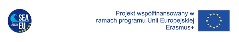 Grafika z logo SEA-EU i Erasmus+