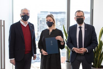 Prof. A. Kłonczyński, dr A. Rudnik, prof. P. Stepnowski