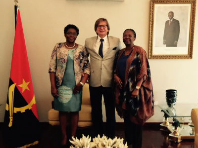 Romuald Kinda - Prezes Zarządu Grupy Navimor, Minister Rybołówstwa Victória de Barros Neto,Dyrektor Biura Badań, Rozwoju i statystyki Isabel Cristóvão