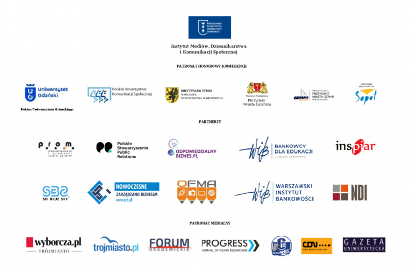 listwa z logotypami i plakatem