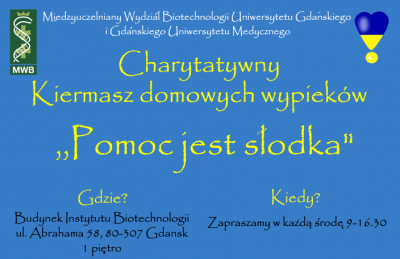 Plakat Wydarzenia "Pomoc jest Słodka"