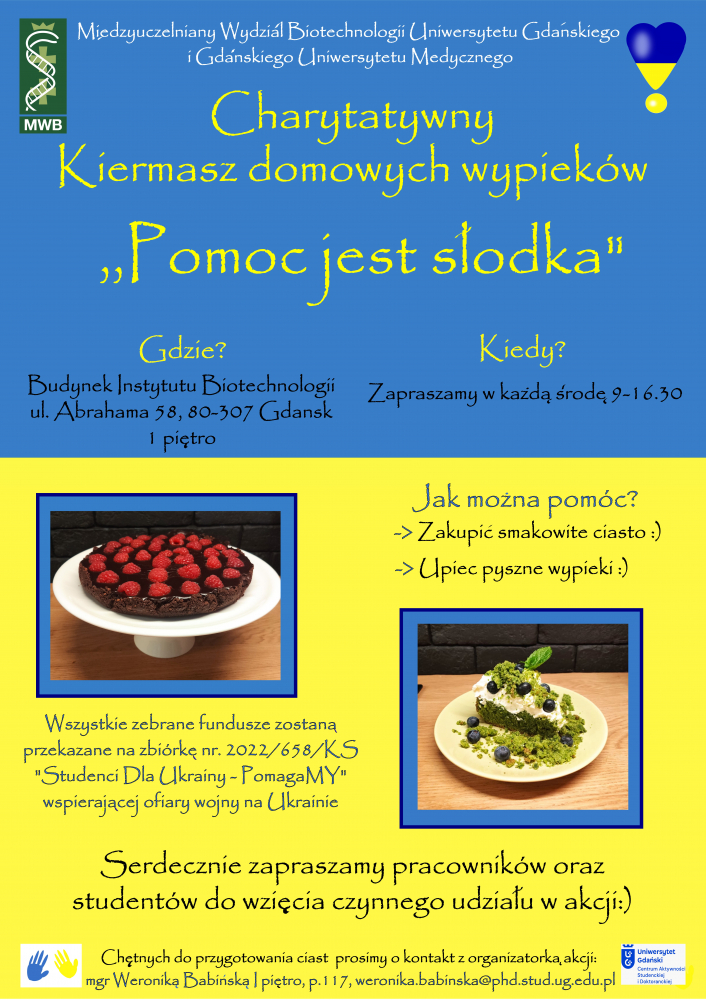 Plakat Wydarzenia "Pomoc jest Słodka"