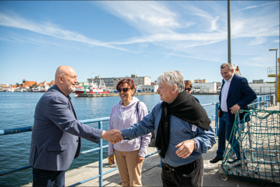 Dziekan WOiG Waldemar Surosz i Wicemarszałek Senatu Bogusław Borusewicz