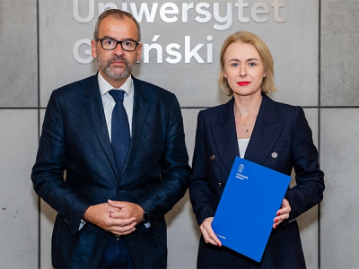 Prof. Syliwa Mrozowska podczas mianowania na Prorektora ds. Współpracy i Rozwoju UG.