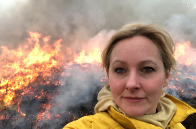 Kontrolowany pożar w Dorest, Wielka Brytania. fot. Claire Belcher 