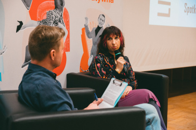 Od lewej: Rafał Król i Sylwia Chutnik. fot. Milena Szabat