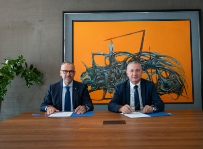 Od lewej: prof. Piotr Stepnowski, prof. Shalva Kirtadze