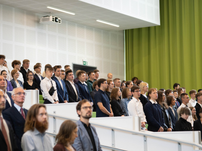 Studenci podczas immatrykulacji