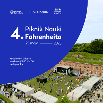 grafika kwadratowa Piknik Nauki Fahrenheita