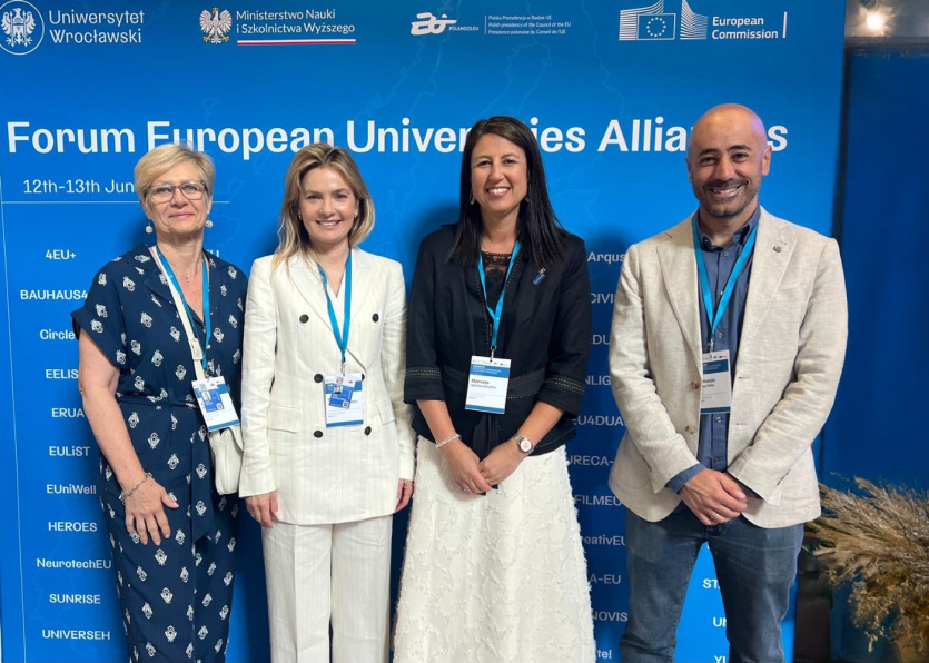 Delegacja SEA-EU. Od lewej: Laura Howard, Anna Jurkowska-Zeidler, Marcela Iglesias, Fernando Pérez