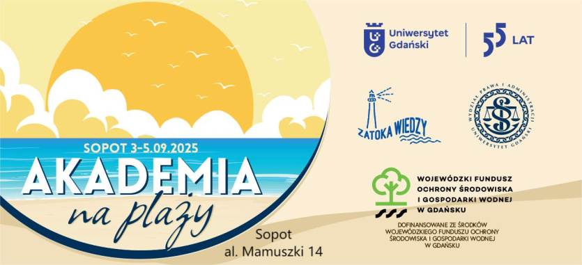 Baner Akademia na plaży