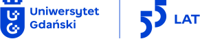 logo UG i 55-lecia UG