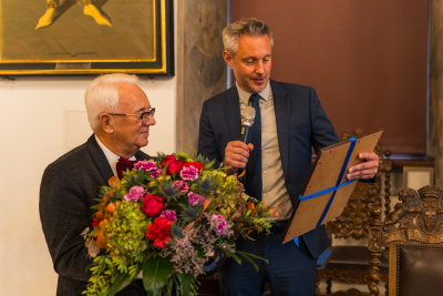 Prof. W. Tłokiński i prof. M. Harciarek