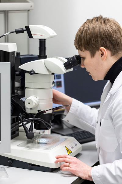 Dr Marta Krychowiak-Maśnicka przy pracy