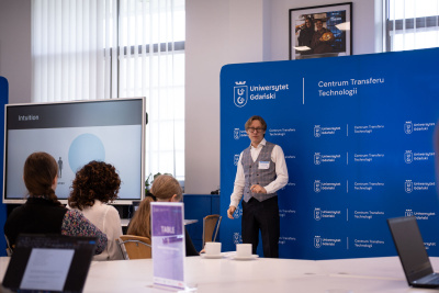 Warsztaty „Commercialization and spin-off support interactive workshop” - wystąpienie dr. hab. Marcina Pawłowskiego, prof. UG