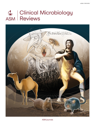 Okładka czasopisma Clinical Microbiology Reviews, materiały wydawcy