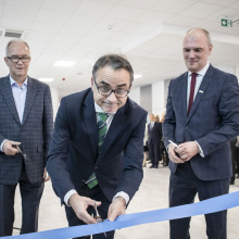 Otwarcie Instytutu Informatyki - wstęga, fot. Krzysztof Mystkowski / KFP