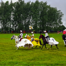 Inscenizacja bitwy pod Grunwaldem - Fot. Agata Myszka, Olena Serbinovska i Maciej Ciemny.