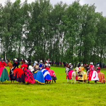 Inscenizacja bitwy pod Grunwaldem - Fot. Agata Myszka, Olena Serbinovska i Maciej Ciemny.