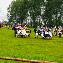 Inscenizacja bitwy pod Grunwaldem - Fot. Agata Myszka, Olena Serbinovska i Maciej Ciemny.