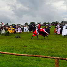 Inscenizacja bitwy pod Grunwaldem - Fot. Agata Myszka, Olena Serbinovska i Maciej Ciemny.