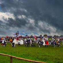 Inscenizacja bitwy pod Grunwaldem - Fot. Agata Myszka, Olena Serbinovska i Maciej Ciemny.