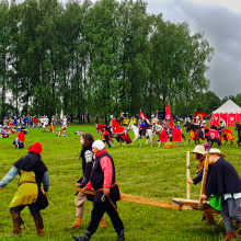 Inscenizacja bitwy pod Grunwaldem - Fot. Agata Myszka, Olena Serbinovska i Maciej Ciemny.