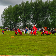Inscenizacja bitwy pod Grunwaldem - Fot. Agata Myszka, Olena Serbinovska i Maciej Ciemny.