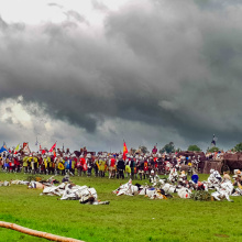Inscenizacja bitwy pod Grunwaldem - Fot. Agata Myszka, Olena Serbinovska i Maciej Ciemny.