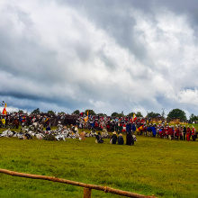 Inscenizacja bitwy pod Grunwaldem - Fot. Agata Myszka, Olena Serbinovska i Maciej Ciemny.
