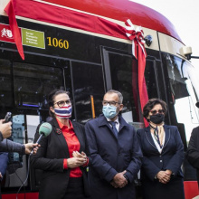Zdjęcia z uroczystości nadania tramwajowi gdańskiemu imienia prof. Anny Jadwigi Podhajskiej