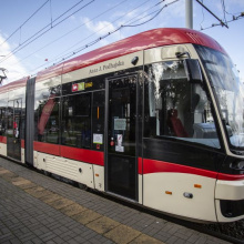 Zdjęcia z uroczystości nadania tramwajowi gdańskiemu imienia prof. Anny Jadwigi Podhajskiej