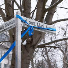 tabliczki z nazwami ulic Wita Stwosza i Marii Janion, fot. B. Jętczak