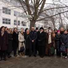 Uroczystość odsłonięcia tabliczki z nazwą ulicy Marii Janion, , fot. B. Jętczak - zdjęcie zbiorowe