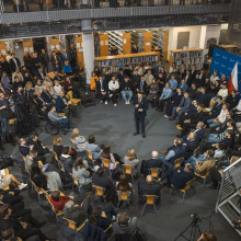 Spotkanie z Ministrem Radosławem Sikorskim na UG 8.11.2024. Fot. Alan Stocki 004