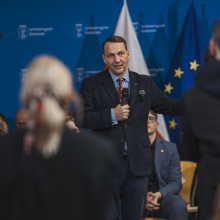 Spotkanie z Ministrem Radosławem Sikorskim na UG 8.11.2024. Fot. Alan Stocki 007