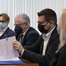 Podpisanie umowy między UG a Fundacją Quantum Cybersecurity Hub Europe. Fot. Mateusz Byczkowski