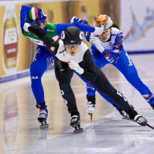 Treningi short tracku Nikoli Mazur