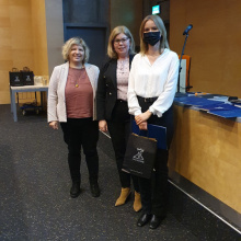 Receiving the Award at a Faculty Council Meeting