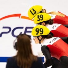 Treningi short tracku Nikoli Mazur