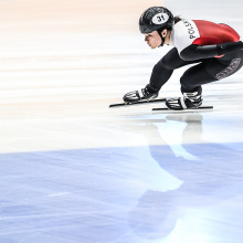 Treningi short tracku Nikoli Mazur