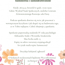Akademickie Centrum Wsparcia Psychologicznego UG zaprasza!