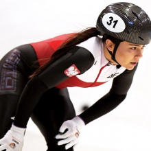 Treningi short tracku Nikoli Mazur