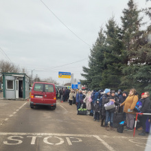 Na granicy do Polski fot. dr Michał Rychłowski