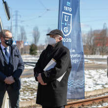 Uroczystość nadania tramwajowi imienia prof. Janusza Sokołowskiego
