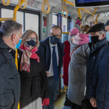 Uroczystość nadania tramwajowi imienia prof. Janusza Sokołowskiego