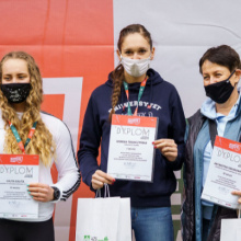 Monika Trawczyńska na podium