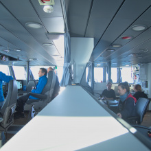 Crew and researchers