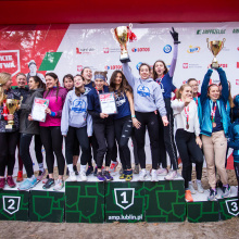 Podium kobiet AZS UG