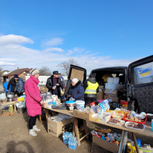 Pomoc po stronie ukraińskiej fot. dr Michał Rychłowski